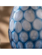 Geode - Vase Ovale - H31 Cm - Bleu