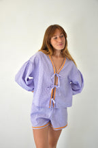 Blusa Marta Vichy Lavanda