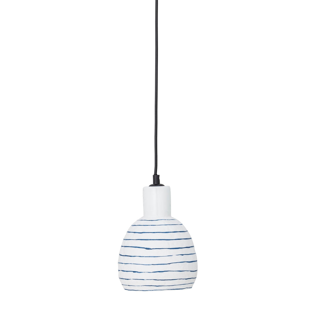 Elga - Set of 2 Pendant Lights - White - Stoneware