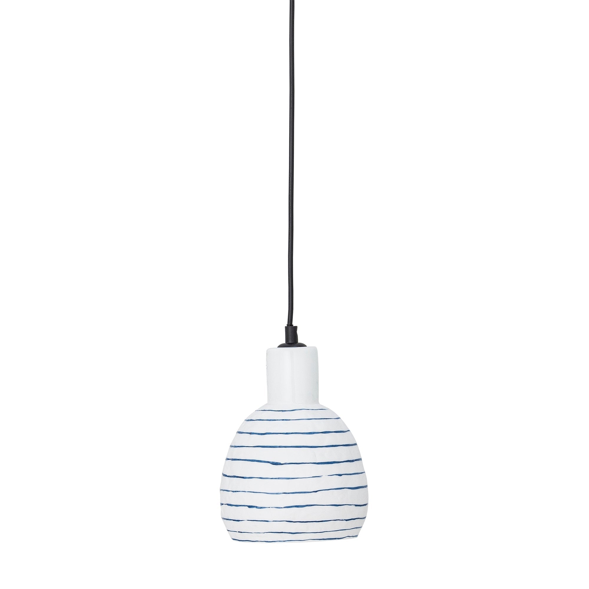 Elga - Set of 2 Pendant Lights - White - Stoneware