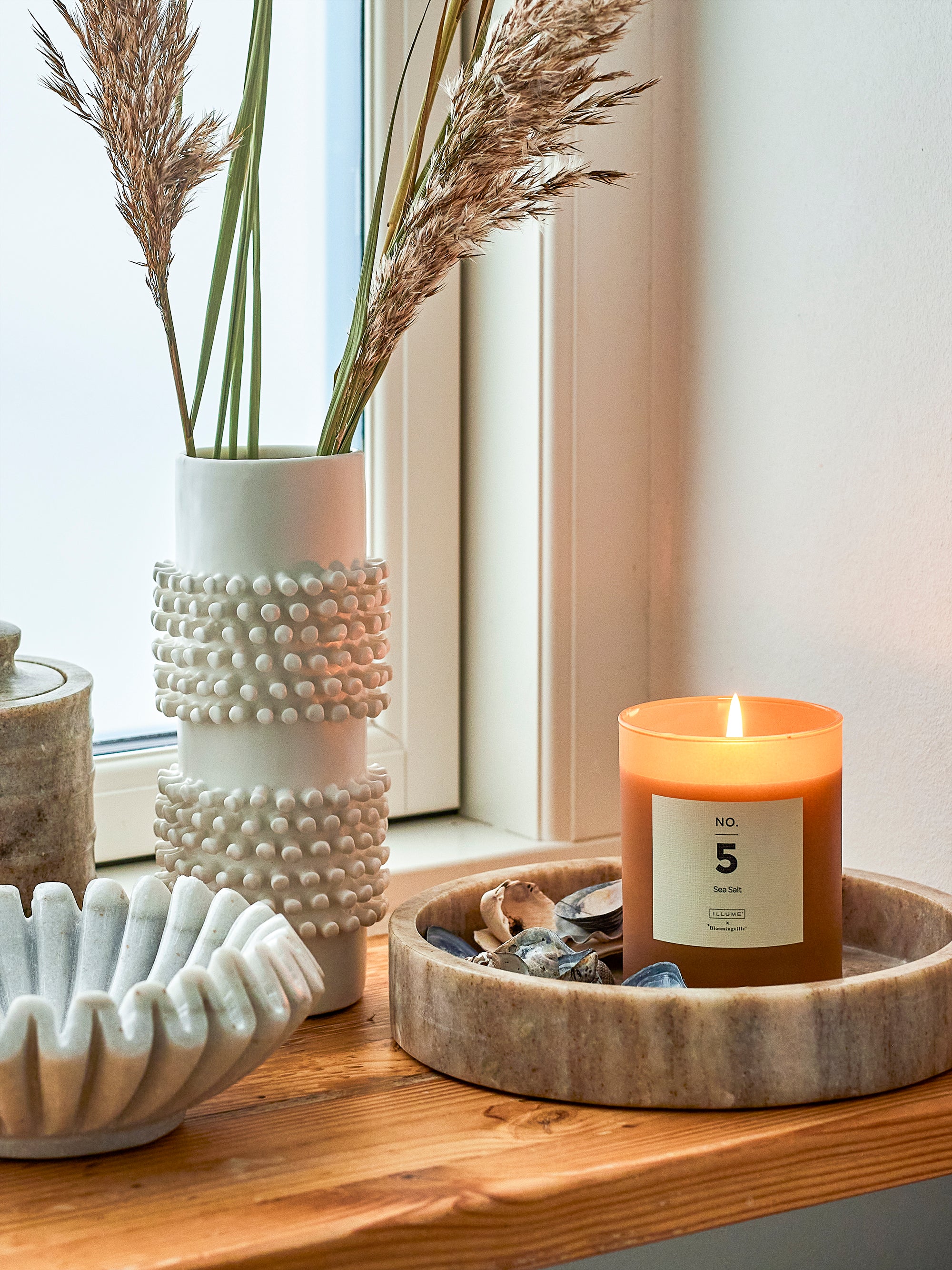 Ivette - Tray - Natural - Marble
