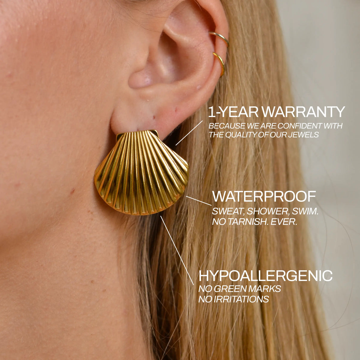 Pendientes Concha