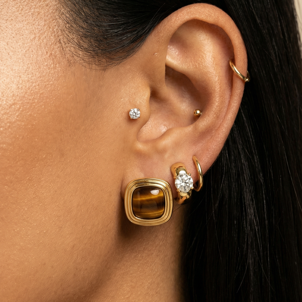 Pendientes Latte