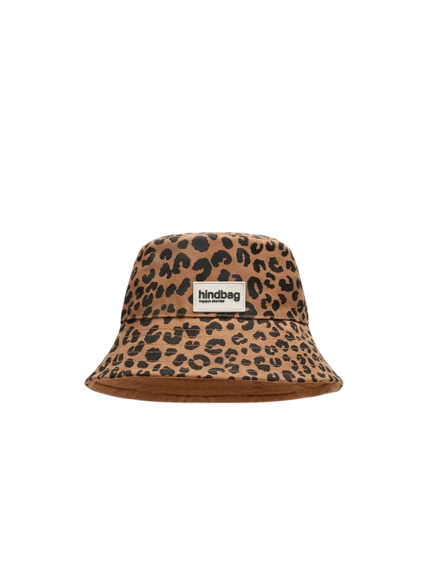 Gorro Bucket - Leopardo Canela