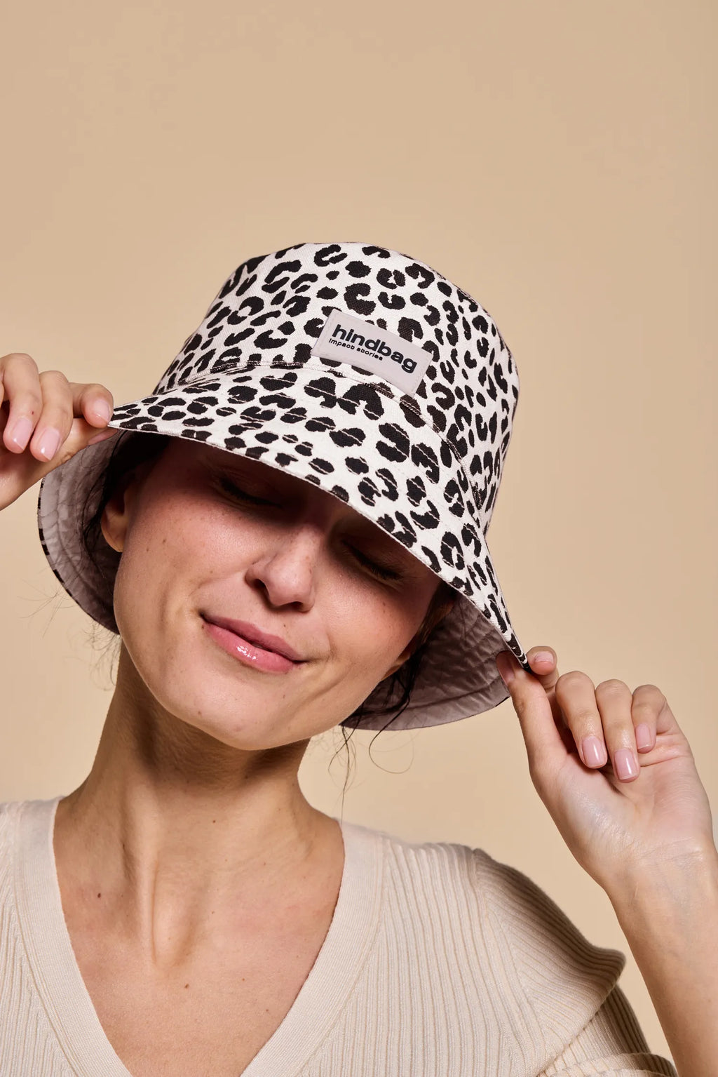 Bucket Hat - Ecru Leopard