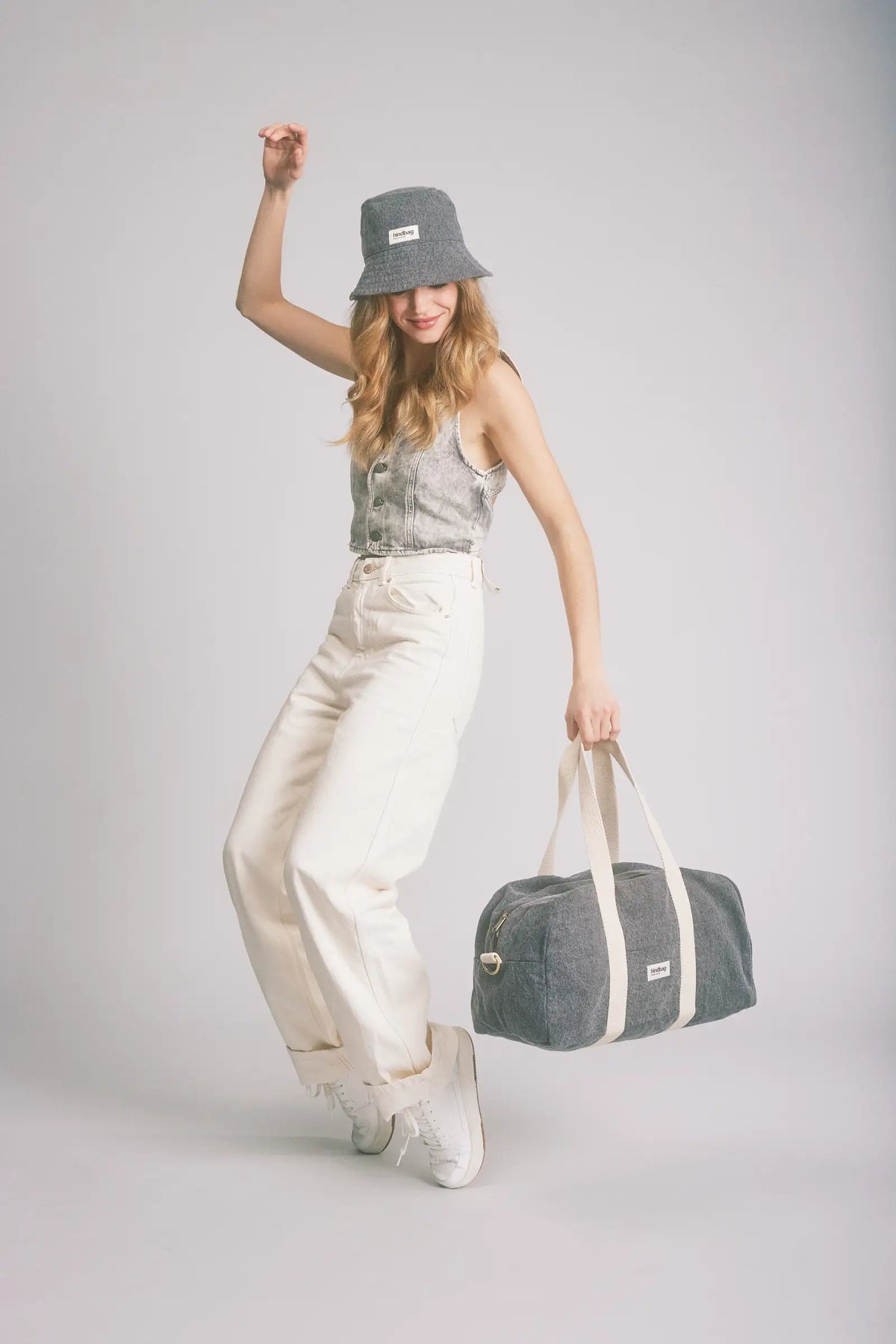 Bucket Hat Denim - Grå