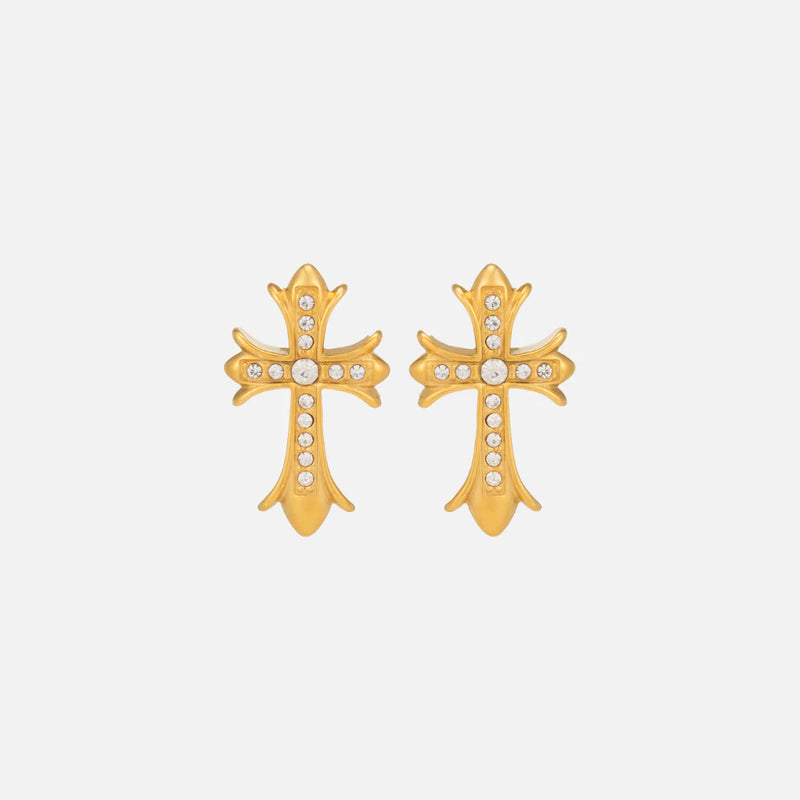 Boucles D'Oreilles Croix Gothic