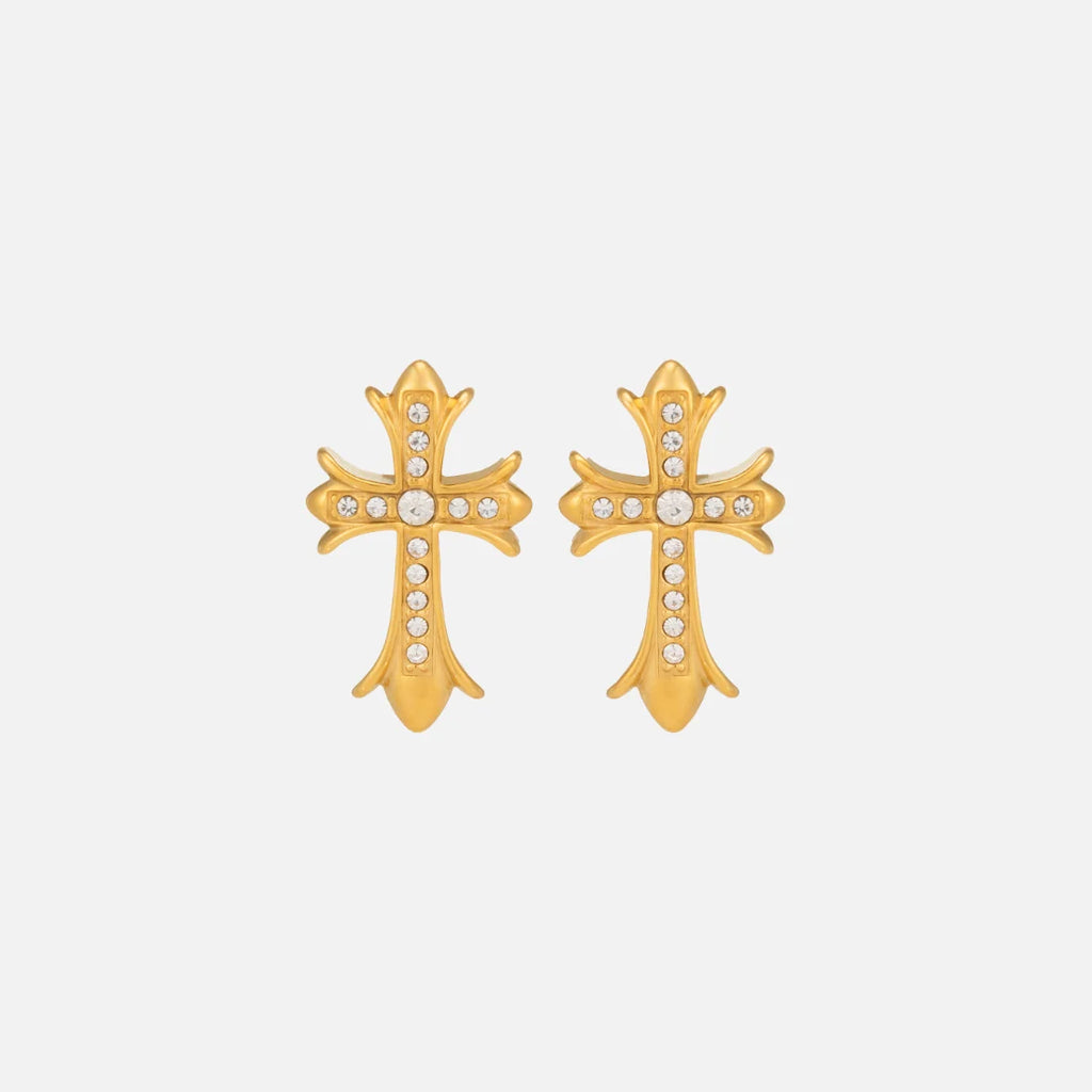 Gothic Cross Earrings