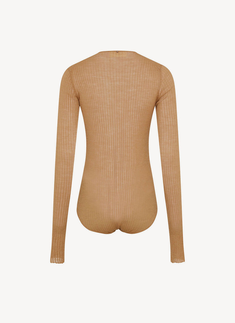 Sportmax - Body À Manches Longues Dinar - Nude - Femme