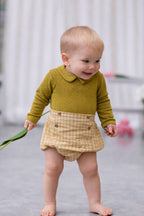 Body Léonard Olive- Bébé Garçon