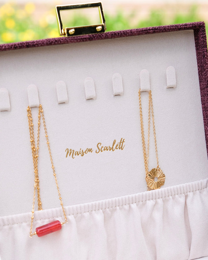 Boîte À Bijoux Anne Effet Lin