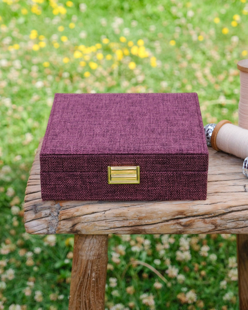 Boîte À Bijoux Anne Effet Lin