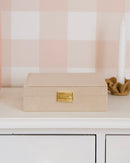 Boîte À Bijoux Anne En Velours Côtelé