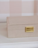 Boîte À Bijoux Anne En Velours Côtelé