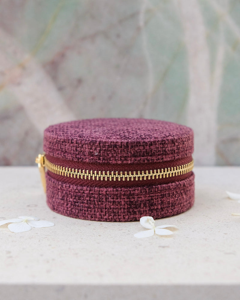 Boîte À Bijoux De Voyage Yvonne Effet Lin