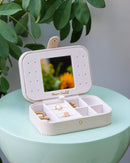 Boîte À Bijoux De Voyage Brigitte En Velours Côtelé