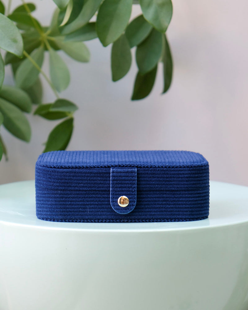 Boîte À Bijoux De Voyage Brigitte En Velours Côtelé