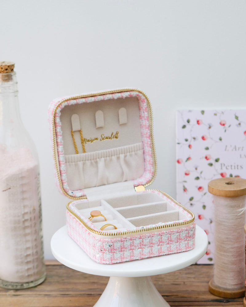 Boîte À Bijoux De Voyage Corinne En Pied-De-Poule