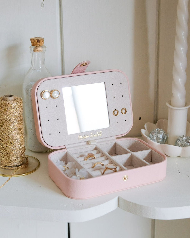 Boîte À Bijoux De Voyage Brigitte En Cuir Pu