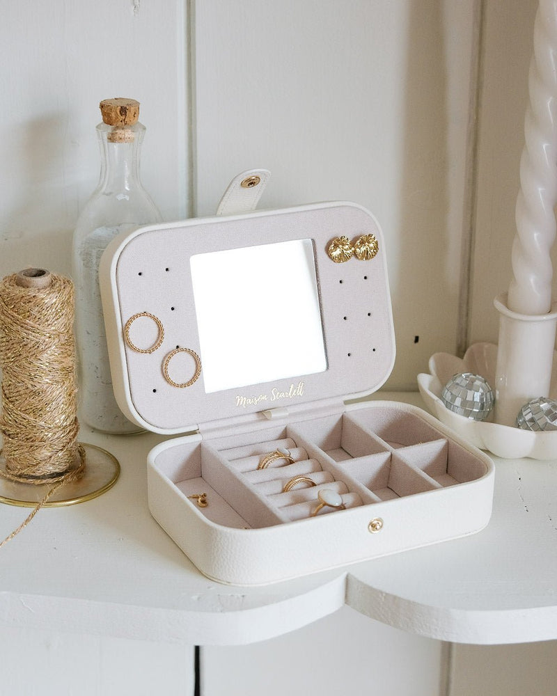 Boîte À Bijoux De Voyage Brigitte En Cuir Pu