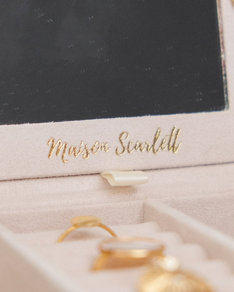 Boîte À Bijoux De Voyage Brigitte En Cuir Pu