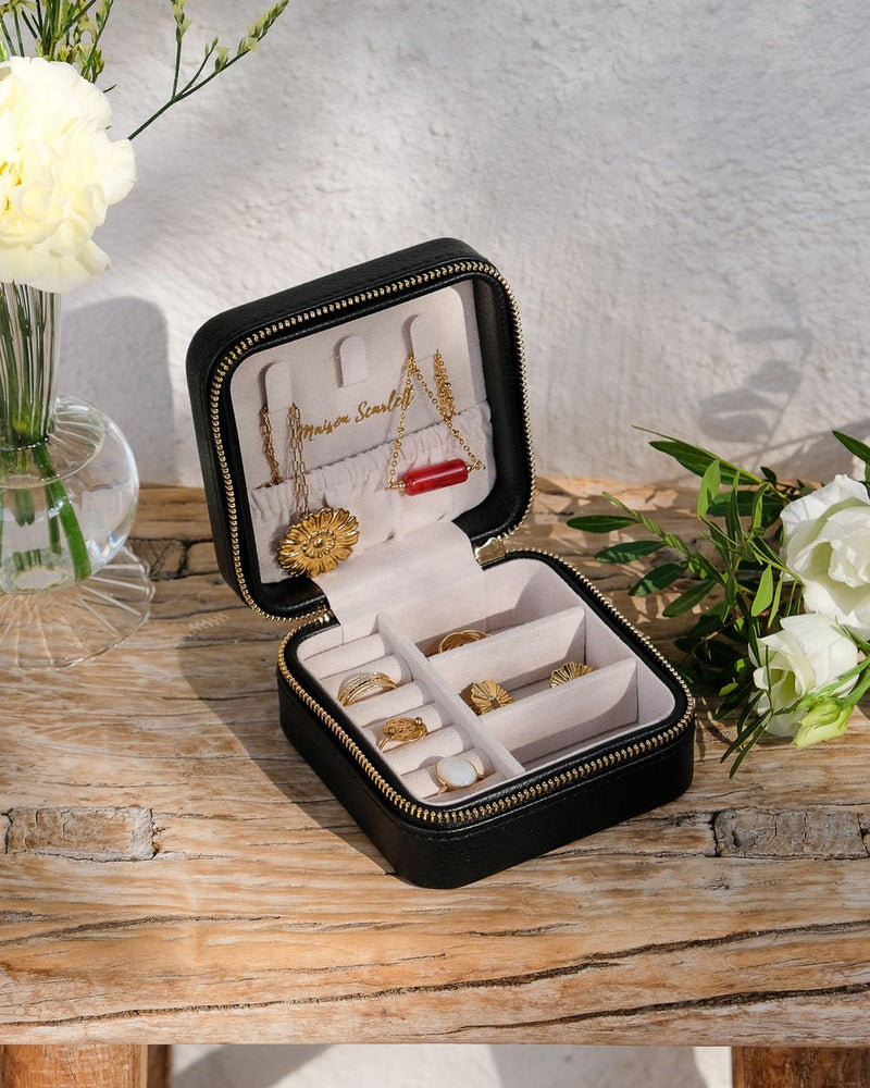 Boîte À Bijoux De Voyage Corinne En Cuir Pu