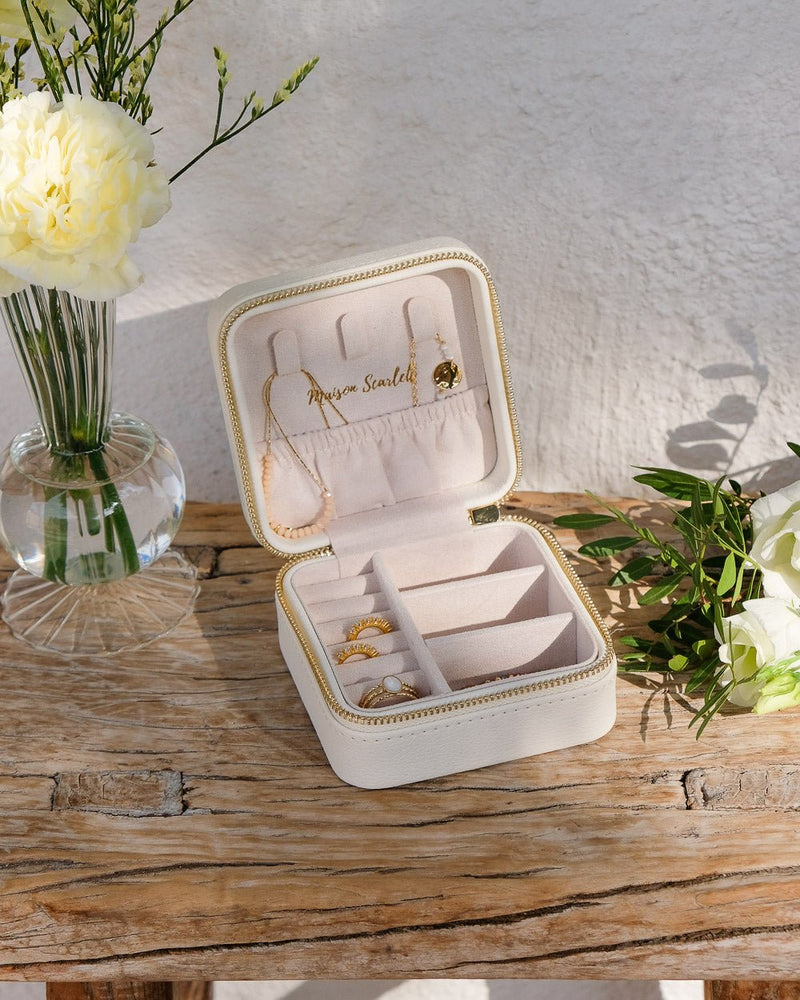 Boîte À Bijoux De Voyage Corinne En Cuir Pu