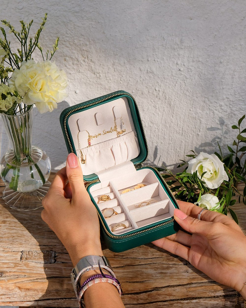 Boîte À Bijoux De Voyage Corinne En Cuir Pu