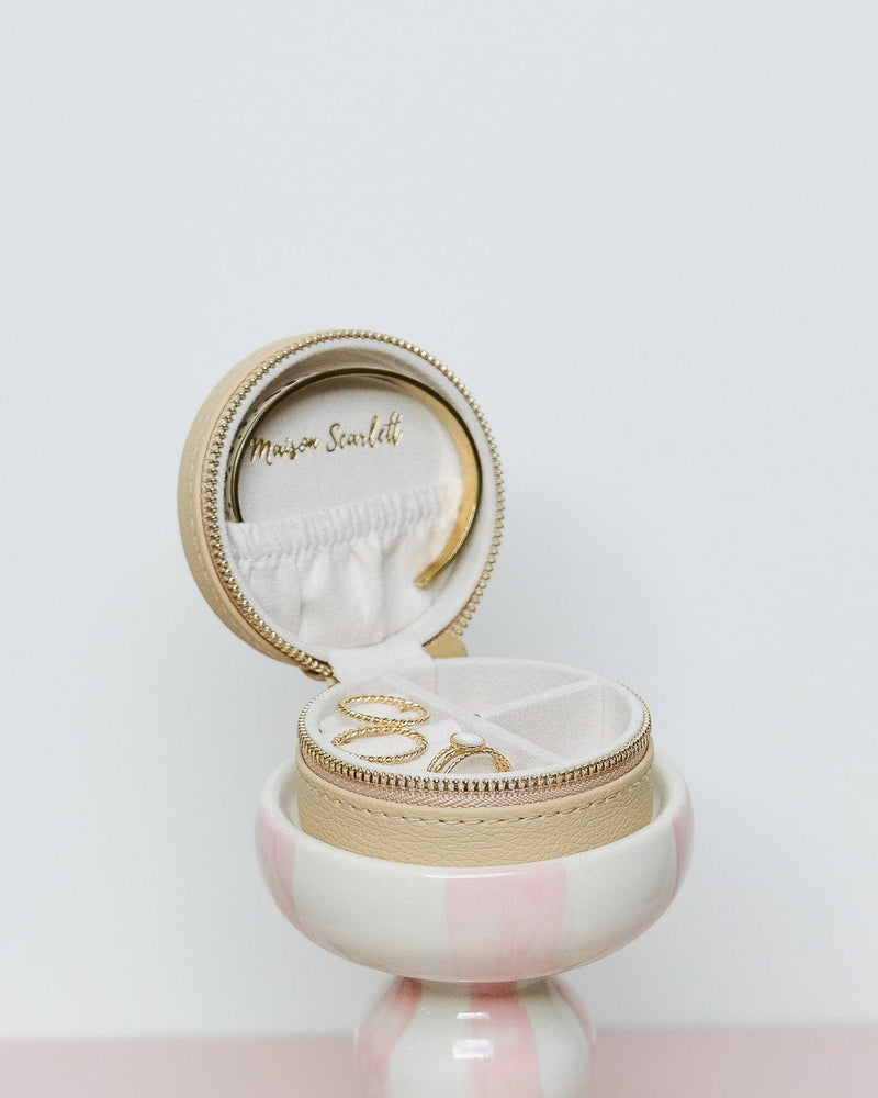 Boîte À Bijoux De Voyage Yvonne En Cuir Pu