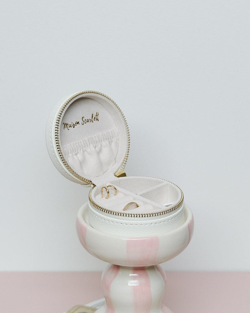 Boîte À Bijoux De Voyage Yvonne En Cuir Pu