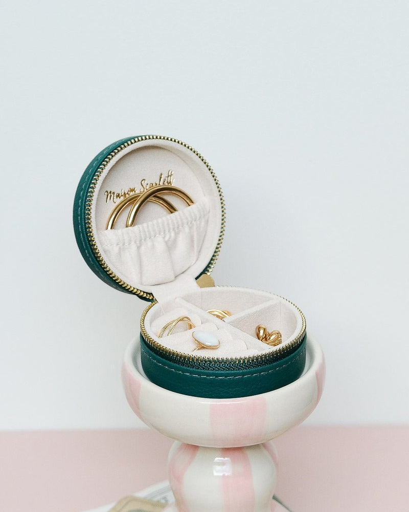 Boîte À Bijoux De Voyage Yvonne En Cuir Pu