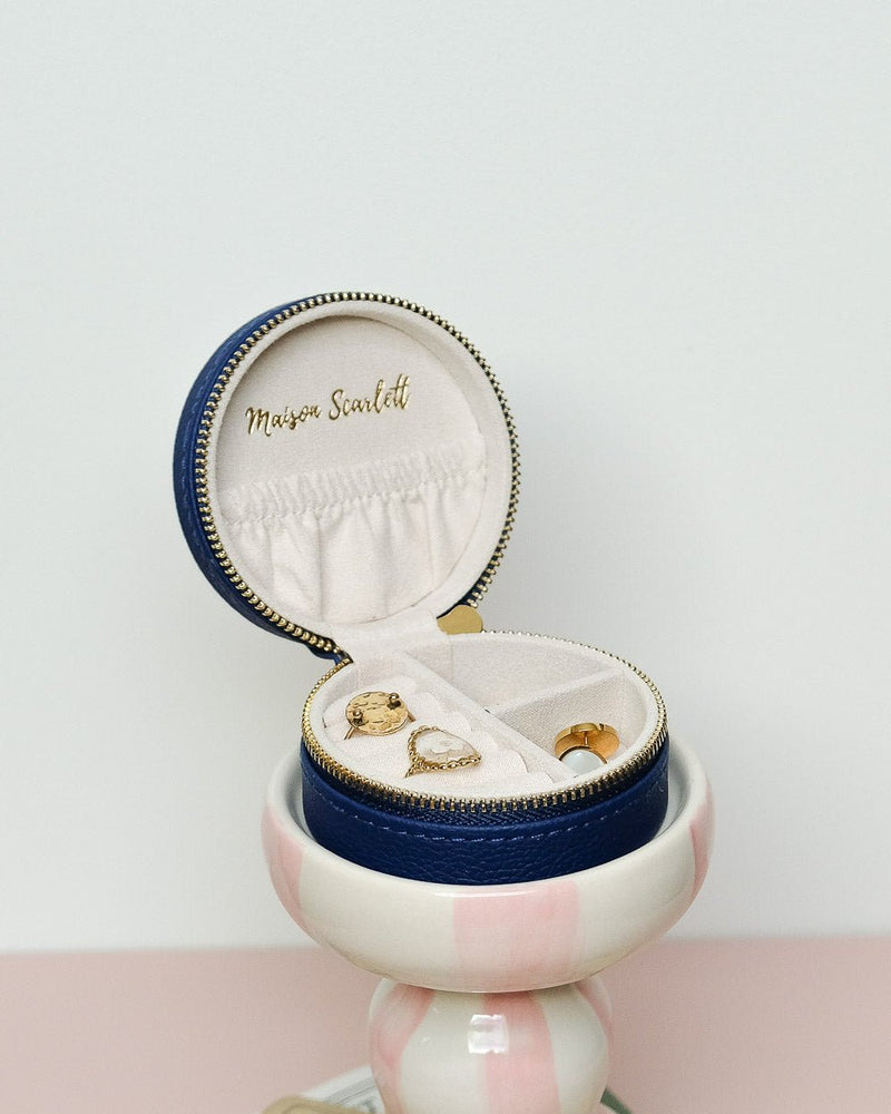 Boîte À Bijoux De Voyage Yvonne En Cuir Pu