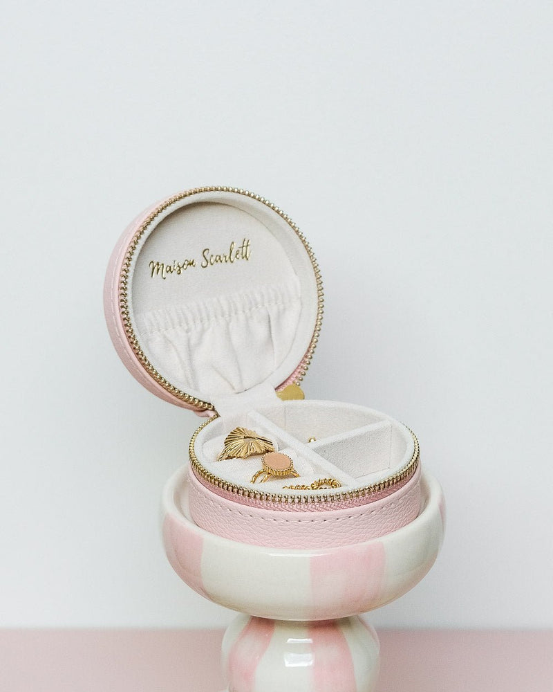 Boîte À Bijoux De Voyage Yvonne En Cuir Pu