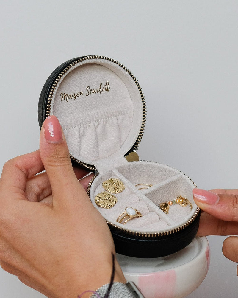 Boîte À Bijoux De Voyage Yvonne En Cuir Pu