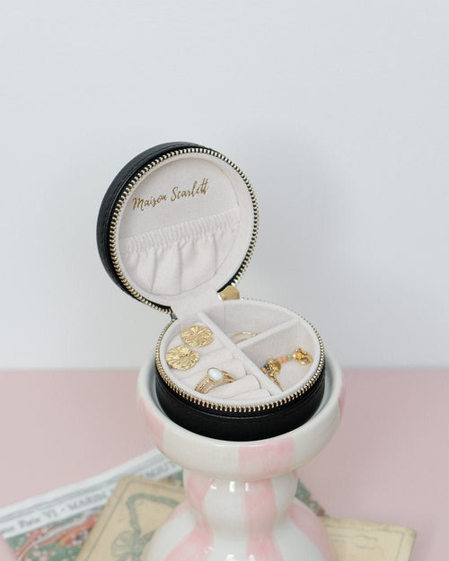 Boîte À Bijoux De Voyage Yvonne En Cuir Pu