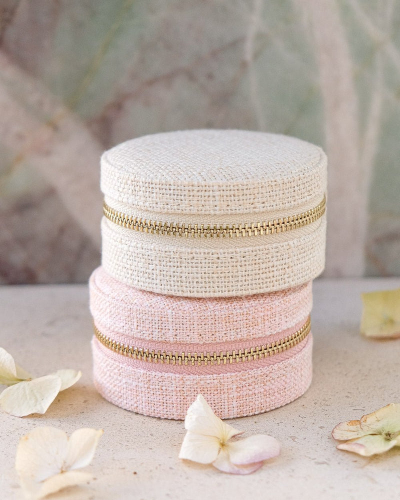 Boîte À Bijoux De Voyage Yvonne Effet Lin