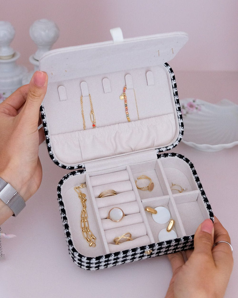 Boîte À Bijoux De Voyage Brigitte Pied De Poule