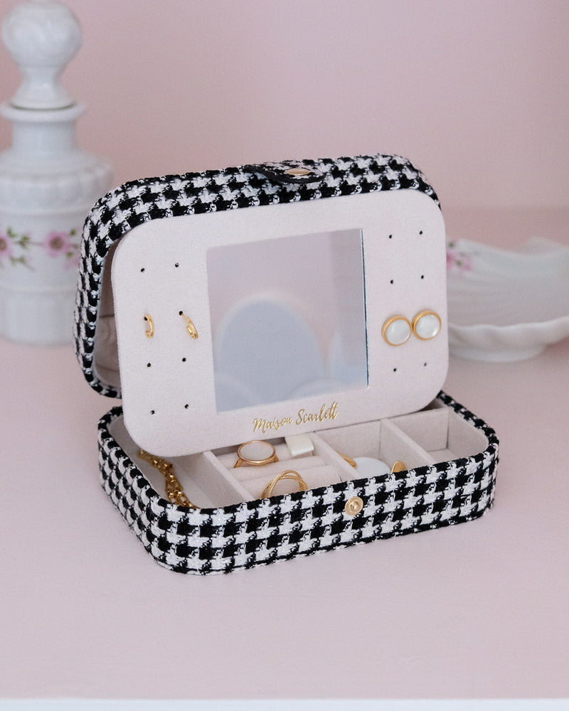 Boîte À Bijoux De Voyage Brigitte Pied De Poule