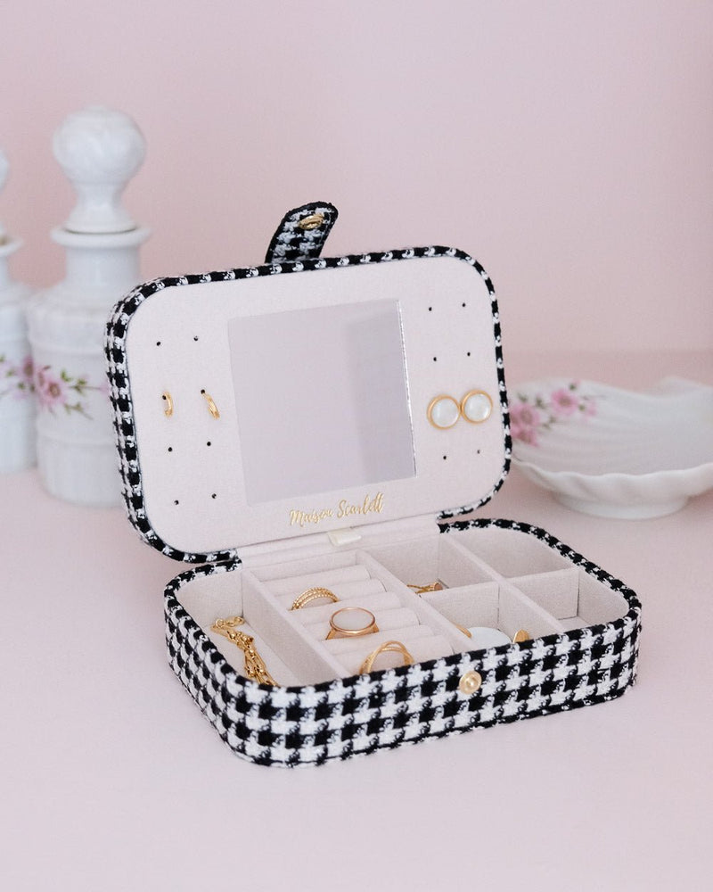 Boîte À Bijoux De Voyage Brigitte Pied De Poule