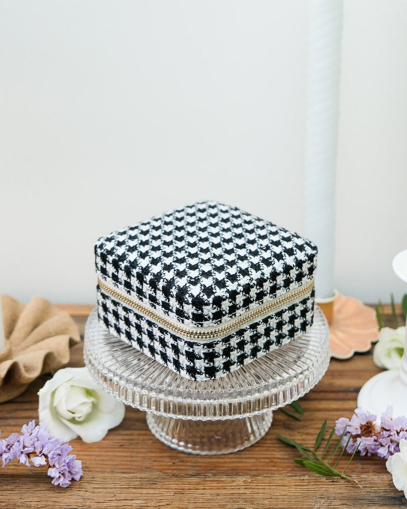 Boîte À Bijoux De Voyage Corinne En Pied-De-Poule