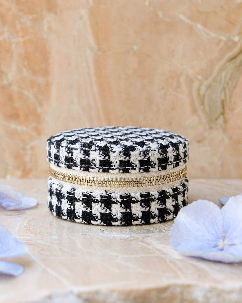 Boîte À Bijoux De Voyage Yvonne En Pied-De-Poule