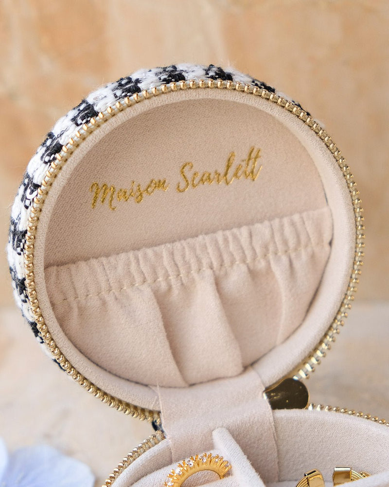 Boîte À Bijoux De Voyage Yvonne En Pied-De-Poule