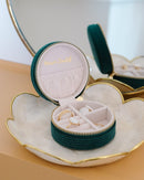 Boîte À Bijoux De Voyage Yvonne En Velours Côtelé