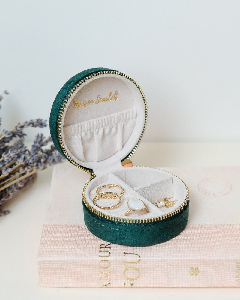 Boîte À Bijoux De Voyage Yvonne En Velours