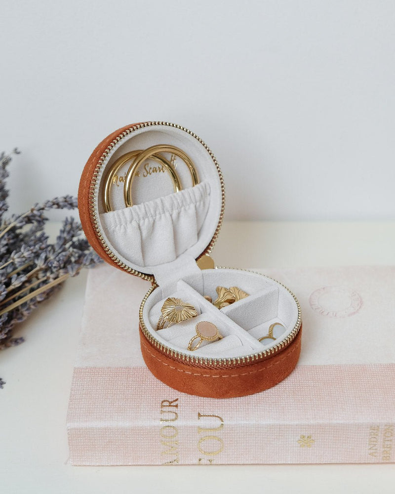 Boîte À Bijoux De Voyage Yvonne En Velours