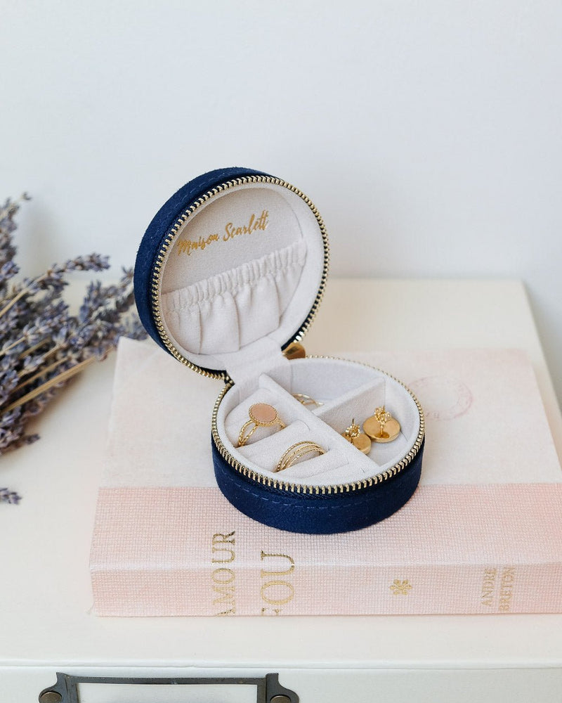 Boîte À Bijoux De Voyage Yvonne En Velours