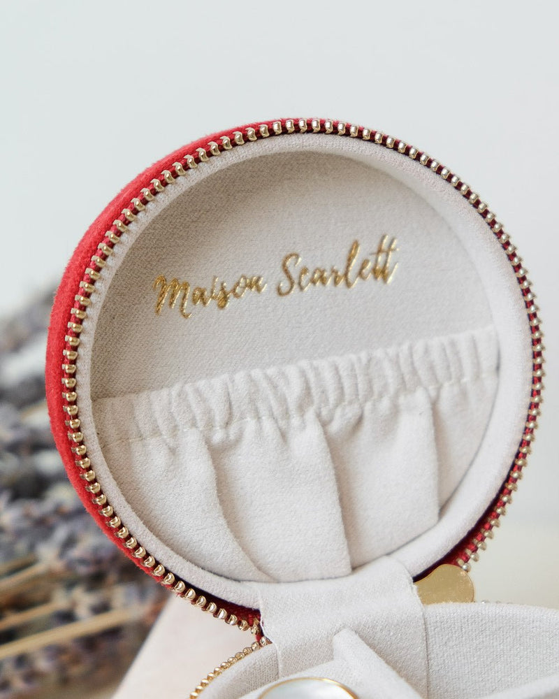 Boîte À Bijoux De Voyage Yvonne En Velours