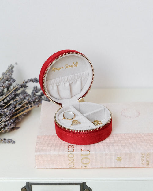 Boîte À Bijoux De Voyage Yvonne En Velours