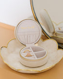 Boîte À Bijoux De Voyage Yvonne En Velours Côtelé