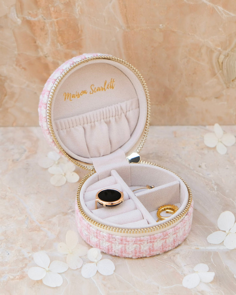 Boîte À Bijoux De Voyage Yvonne En Pied-De-Poule